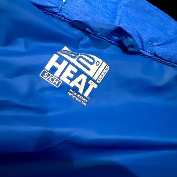 32 degree heat Mens Packable Down Lightweight Puffer Jacket in Royal Blue Size S - Picture 3 of 5